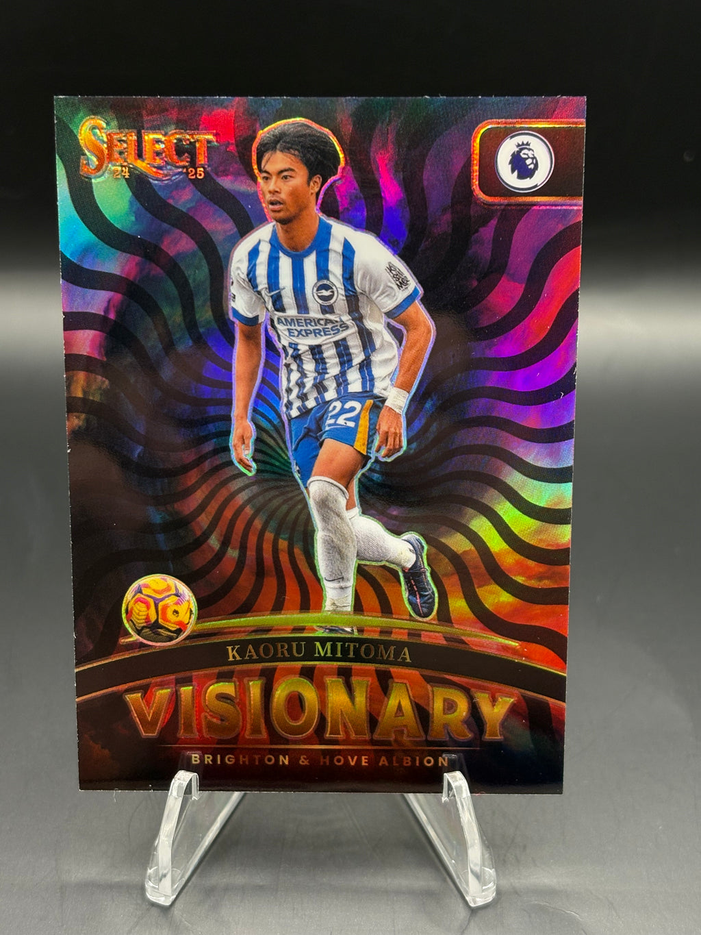 Kaoru Mitoma Visionary case hit 2025 Panini Prizm Select