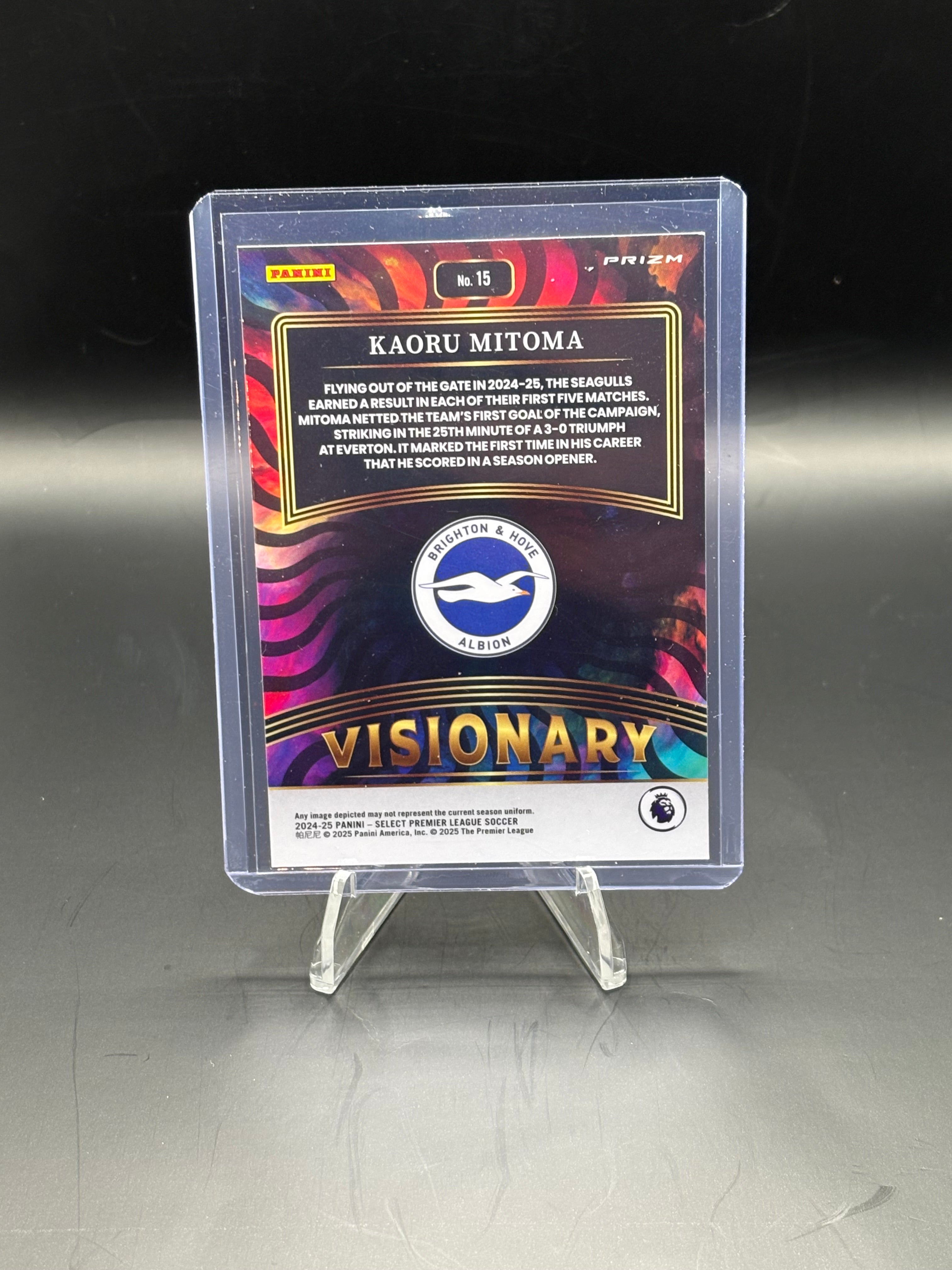Kaoru Mitoma Visionary case hit 2025 Panini Prizm Select