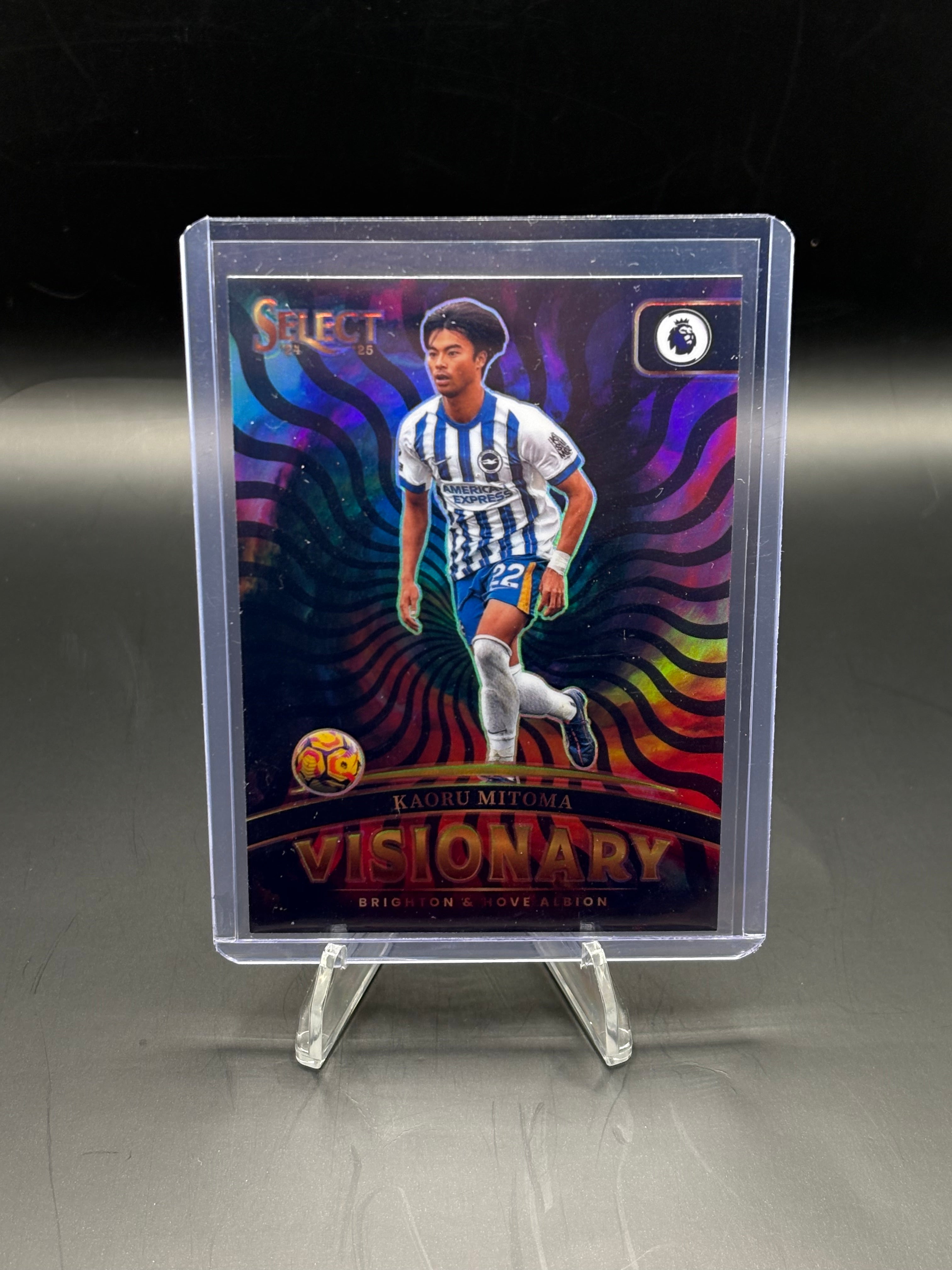Kaoru Mitoma Visionary case hit 2025 Panini Prizm Select
