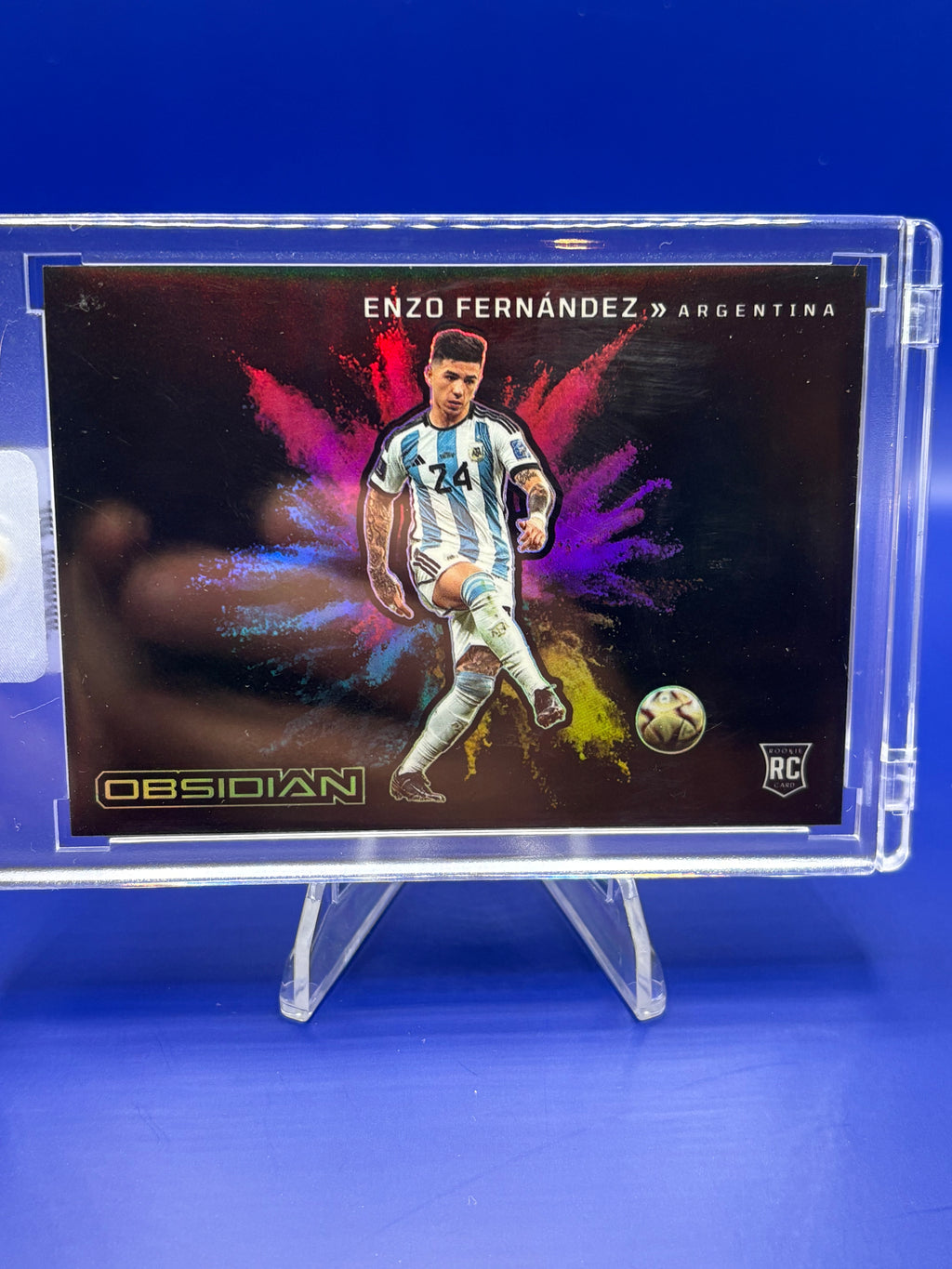 2022-23 Obsidian Enzo Fernandez Argentina Rookie **Case Hit** Colour Blast