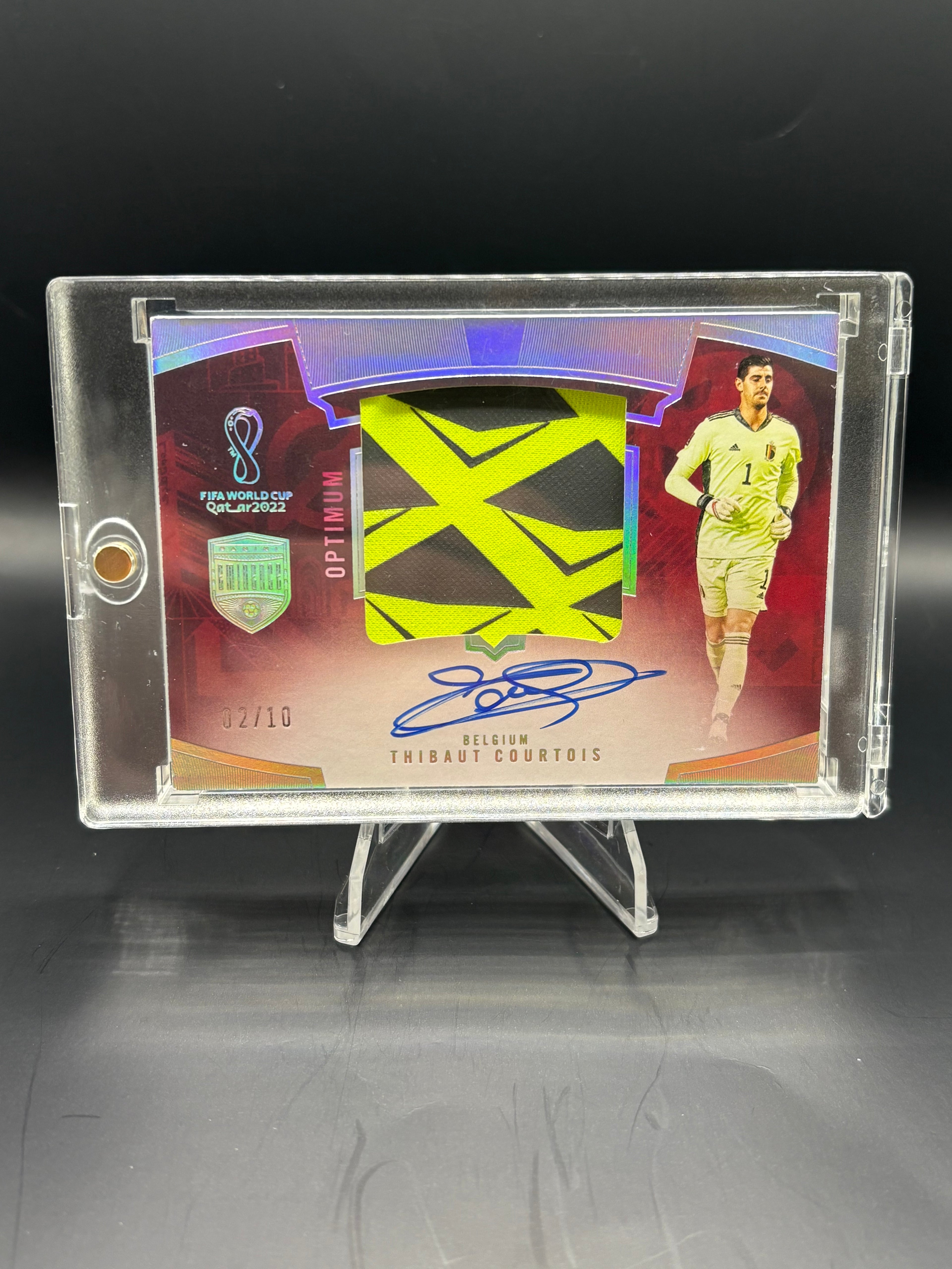 Thibaut Courtois patch auto /10, Eminence 2022 World Cup