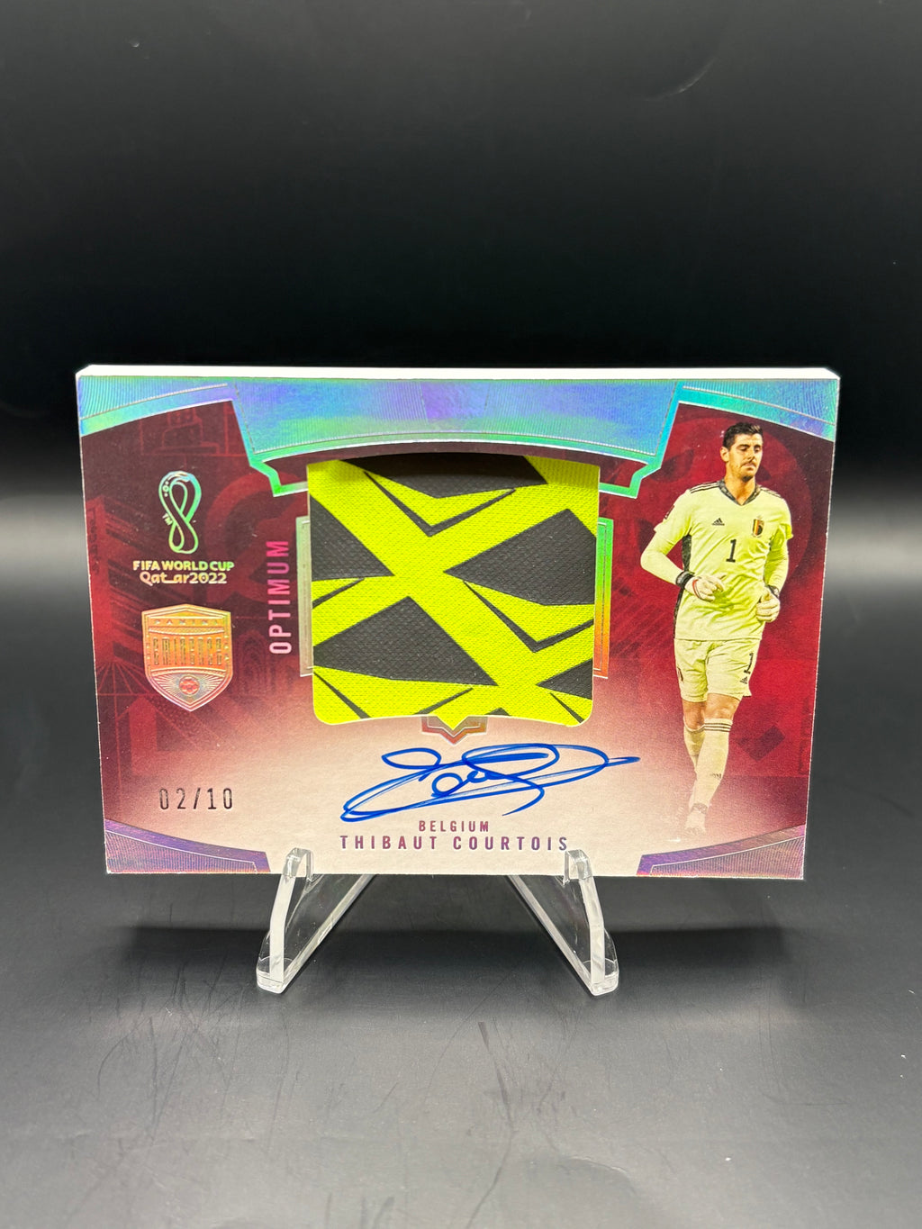 Thibaut Courtois patch auto /10, Eminence 2022 World Cup