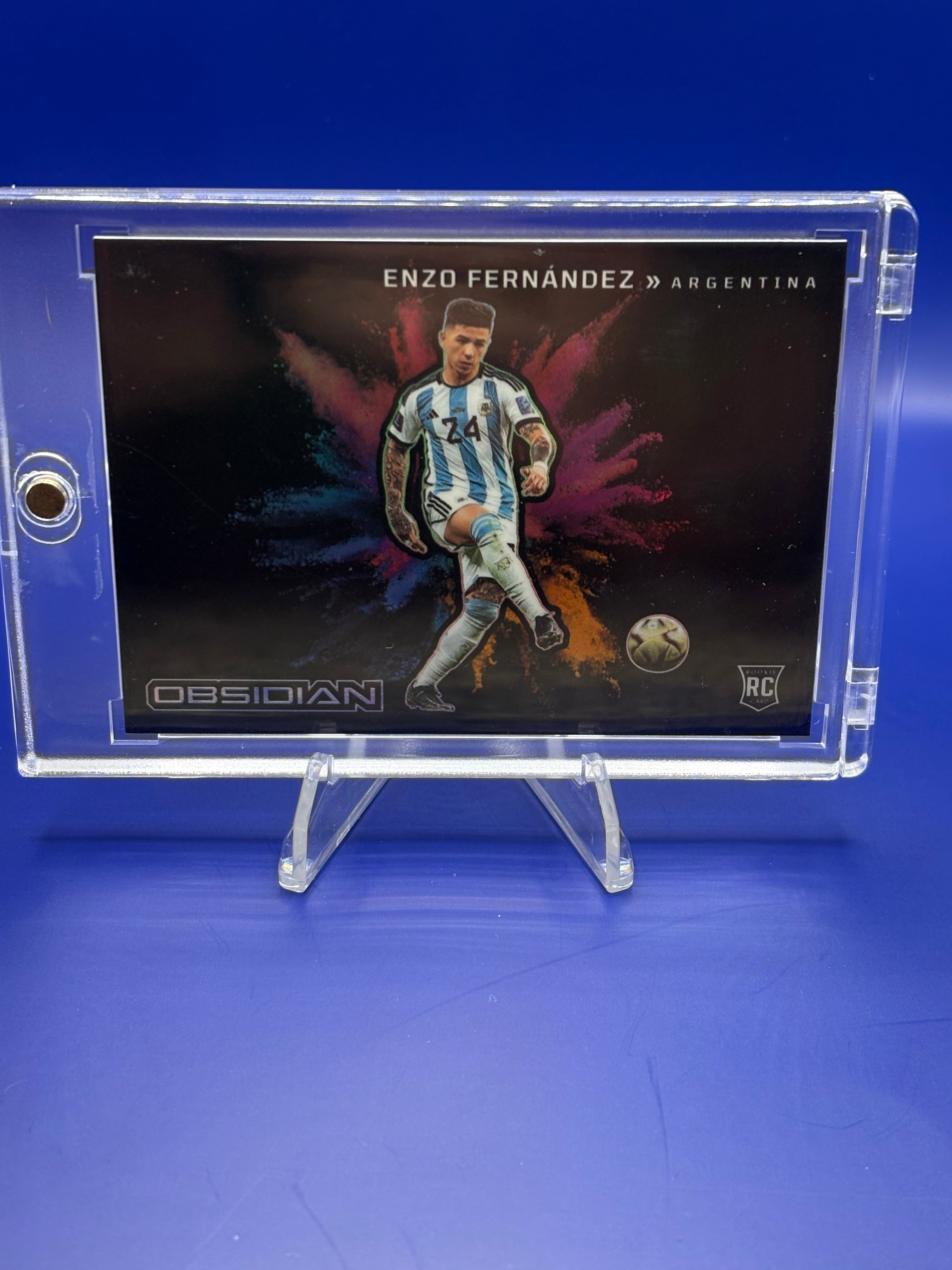 2022-23 Obsidian Enzo Fernandez Argentina Rookie **Case Hit** Colour Blast