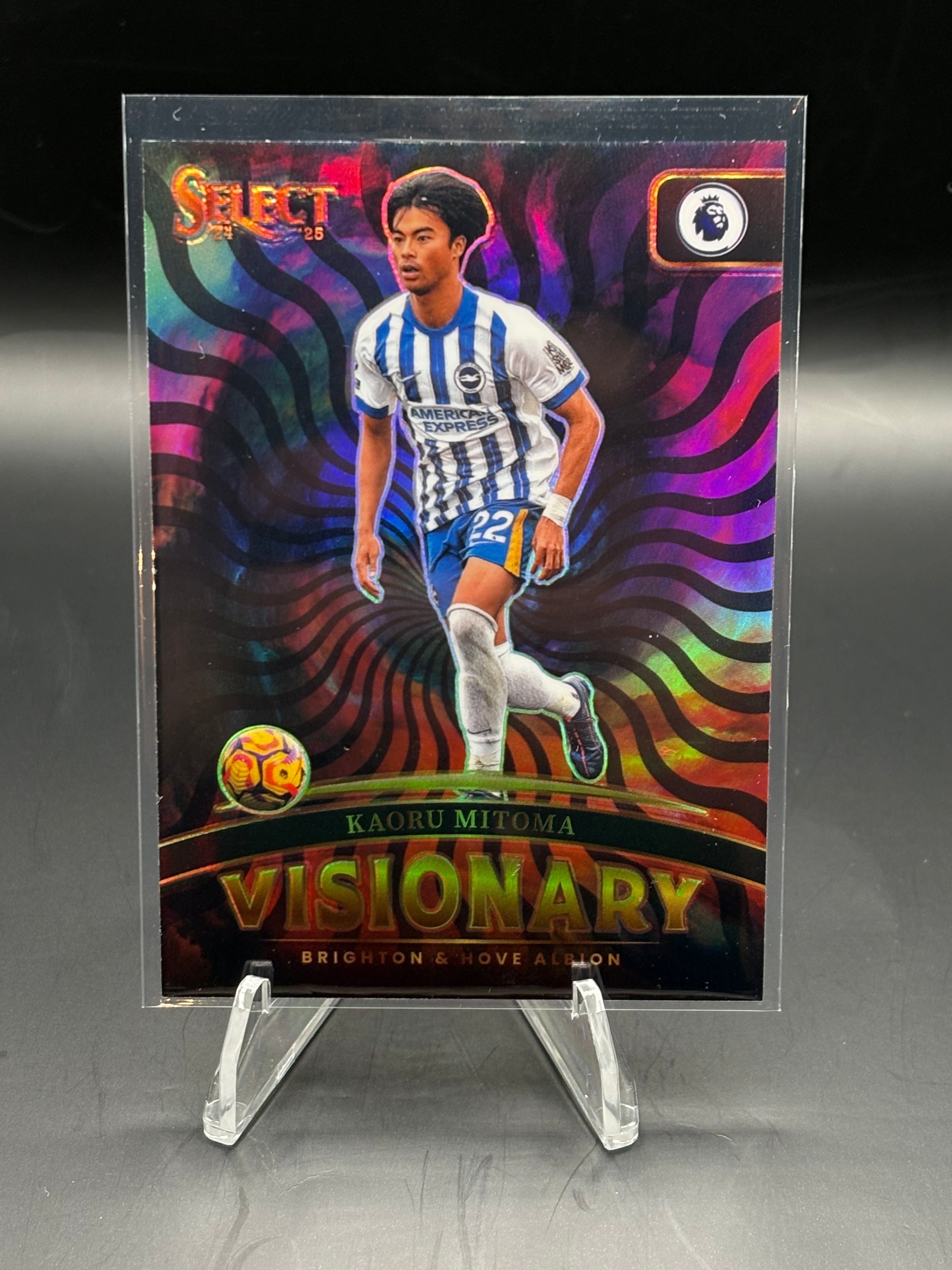Kaoru Mitoma Visionary case hit 2025 Panini Prizm Select